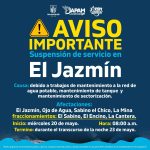 JAPAM informa suspensión temporal del servicio de agua potable en algunas comunidades y fraccionamientos de San Juan